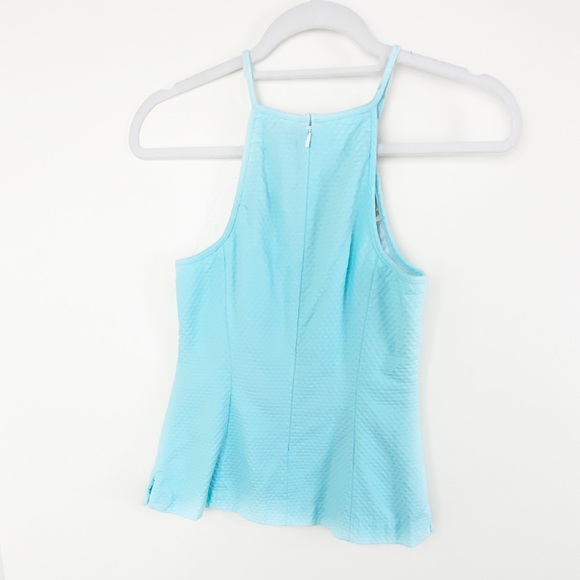 Lilly Pulitzer Larina Top | Blue Summer Top W/ Gold Detail - Picture 6 of 6